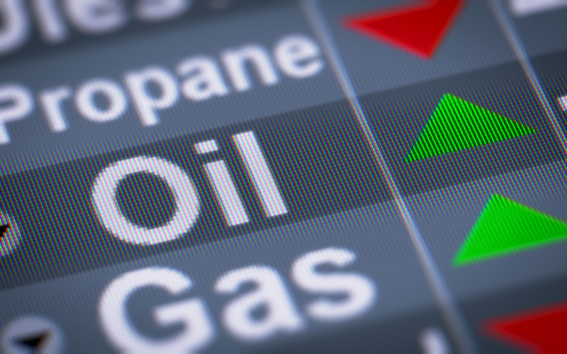 The Index of Oil. Up.